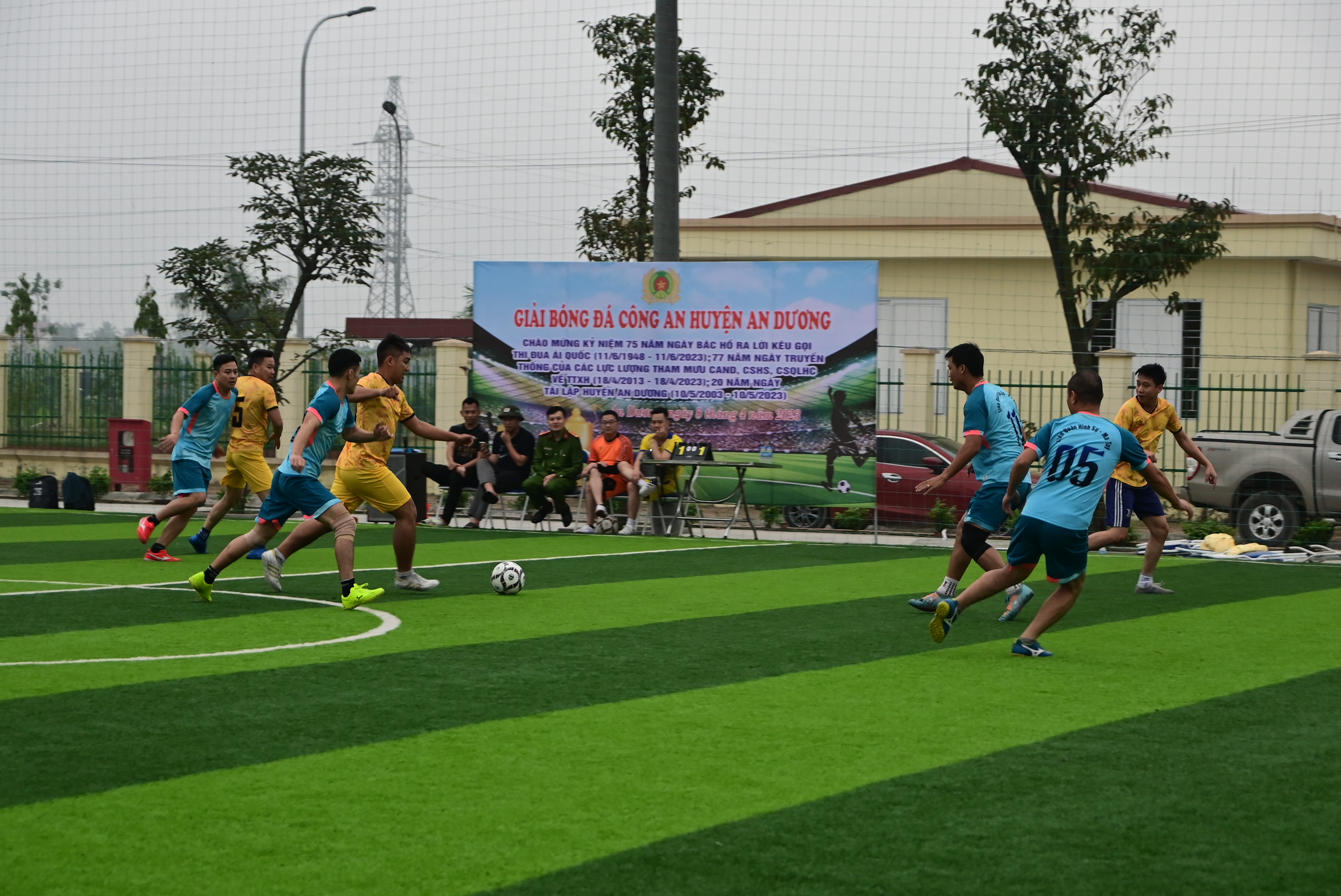 Công an huyện An Dương:  Khai mạc giải bóng đá chào mừng các ngày lễ lớn